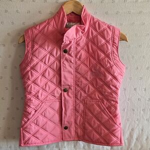 TuffRider Hot Pink Quilted Vest Size Small